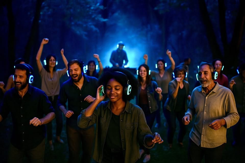 Ecstatic Dance in the Woods! / Silent Disco With DJ James Patrick (aka, Nasty)
