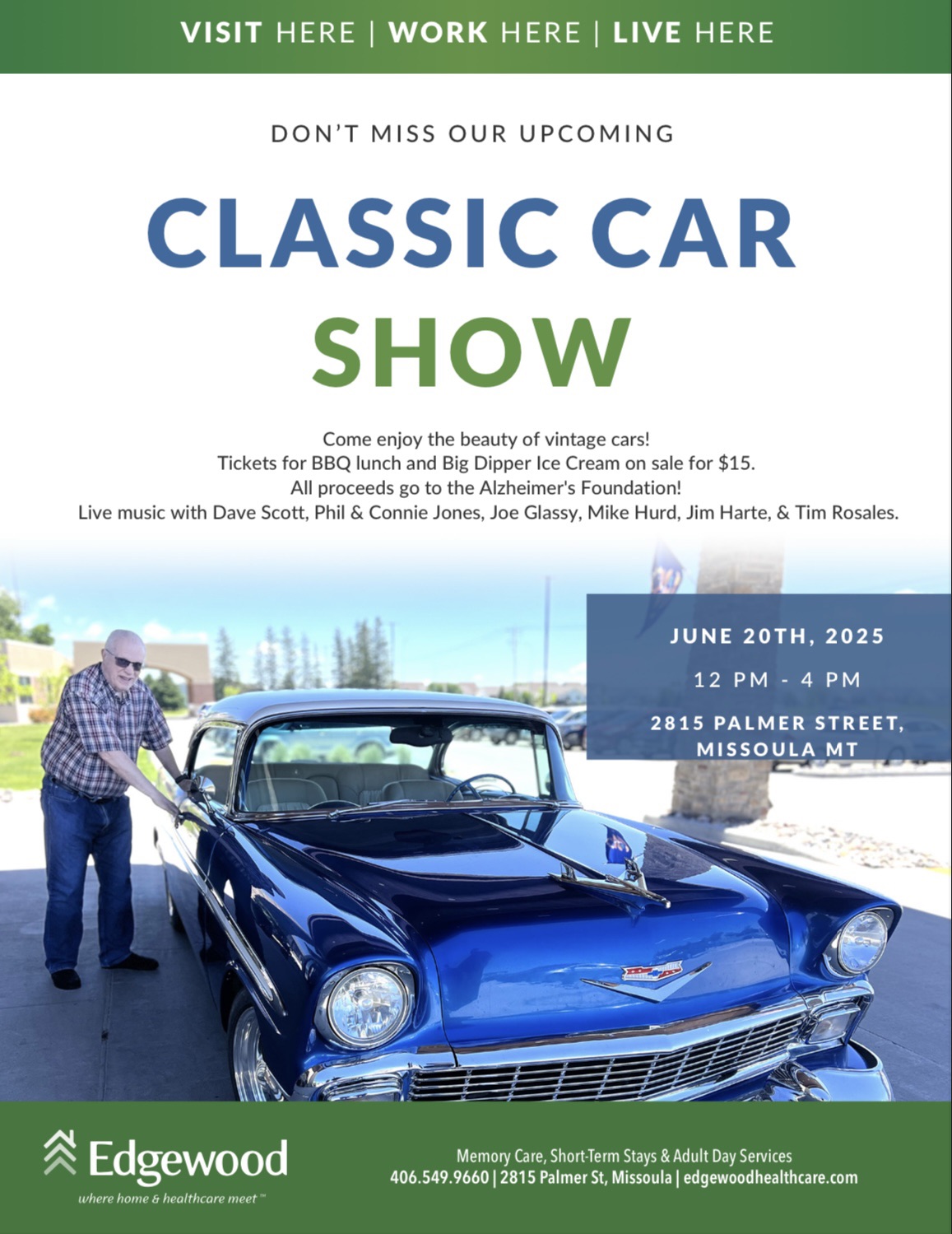 Alzheimer’s Fundraiser: 3rd Annual Car Show/BBQ