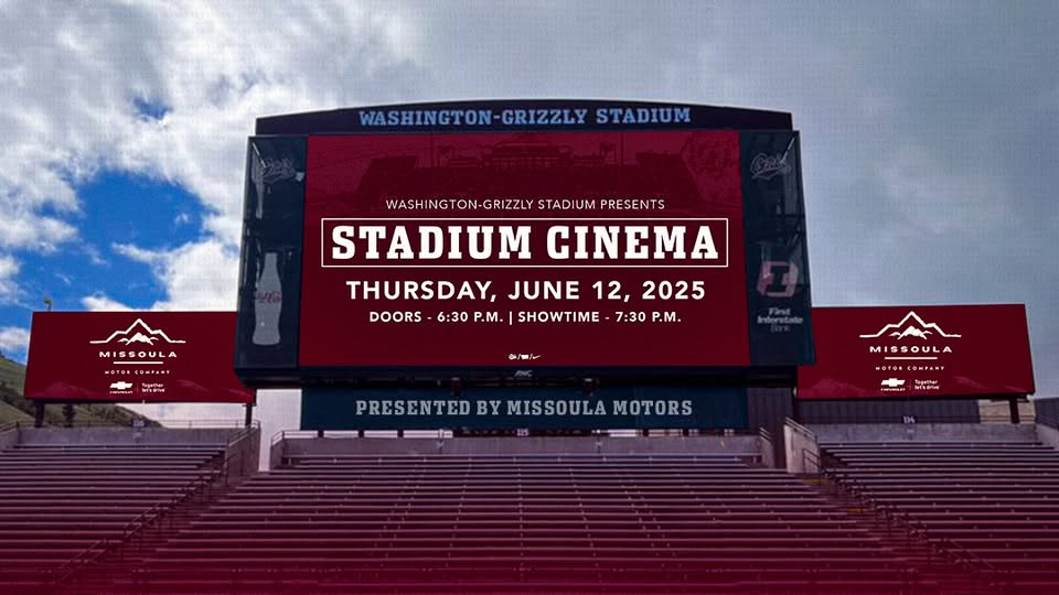 Stadium Cinema Movie Night Inside Washington-Grizzly Stadium
