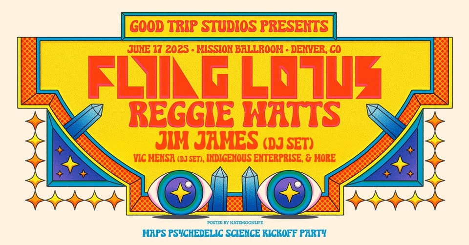Flying Lotus, Reggie Watts, Jim James (DJ Set) | MAPS Psychedelic Science Kick-Off Party