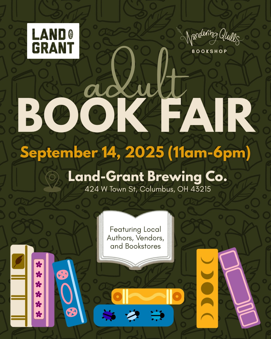 Adult Book Fair @ Land-Grant Brewing Co.